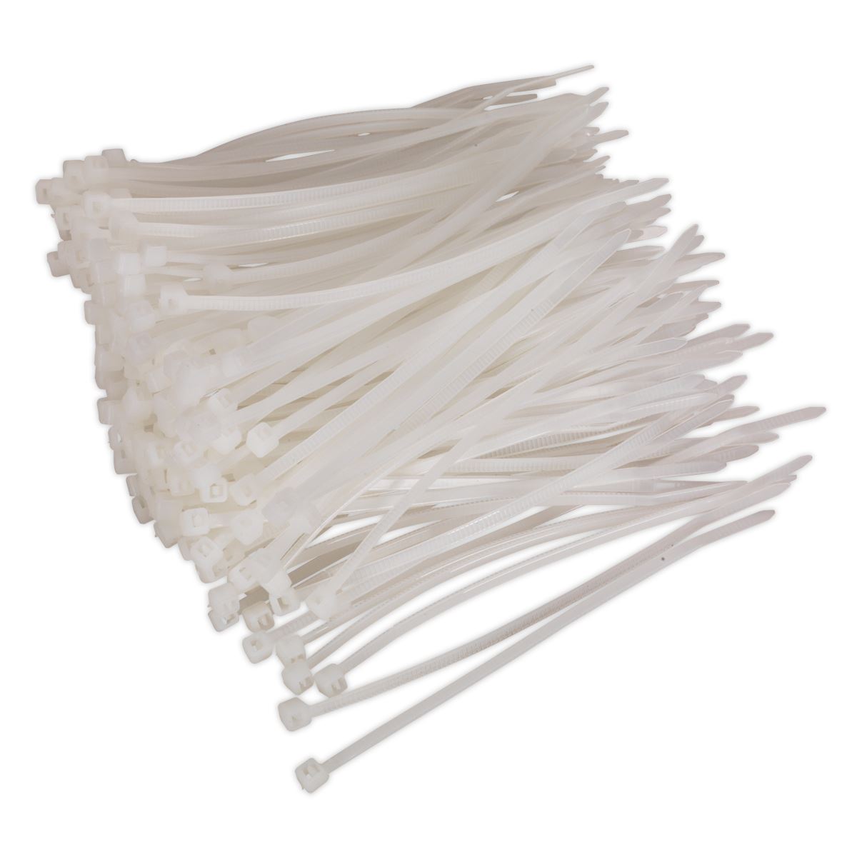 Sealey Cable Tie 100 x 2.5mm White Pack of 200 CT10025P200W