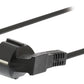Valueline Power cable Schuko angled male to IEC-320-C13 angled 5m black