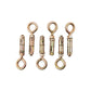 6x 8mm Heavy Duty Closed Hook Eye Bolt Rawl Shield Wall Anchor Expansion Bolts - S5965