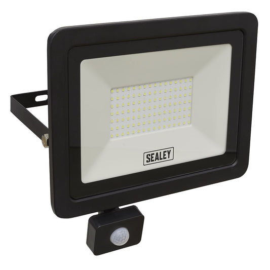 Sealey Extra Slim Floodlight with PIR Sensor 100W SMD LED LED115PIR