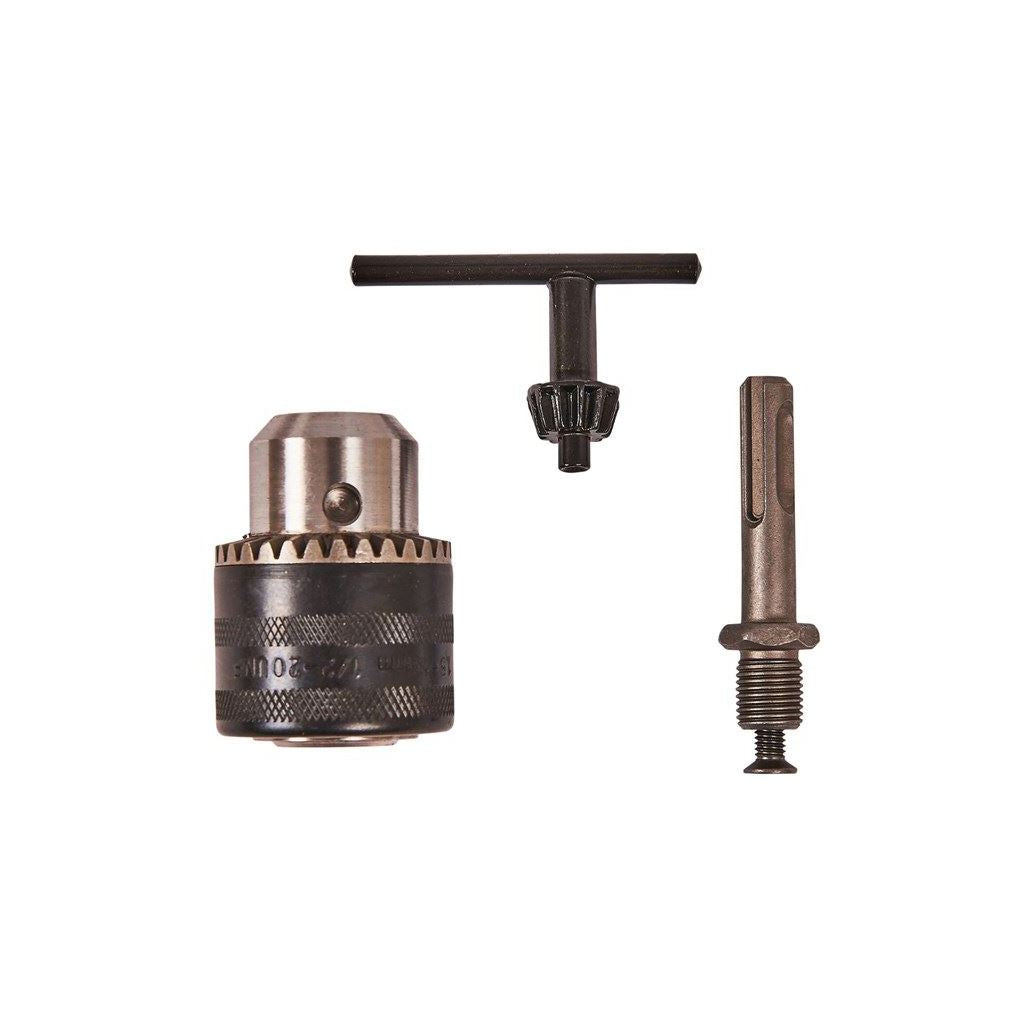 Drill Chuck Adaptor & Key SDS Plus Hammer Rotary 3x Nut Tool Reversing Female - V1282