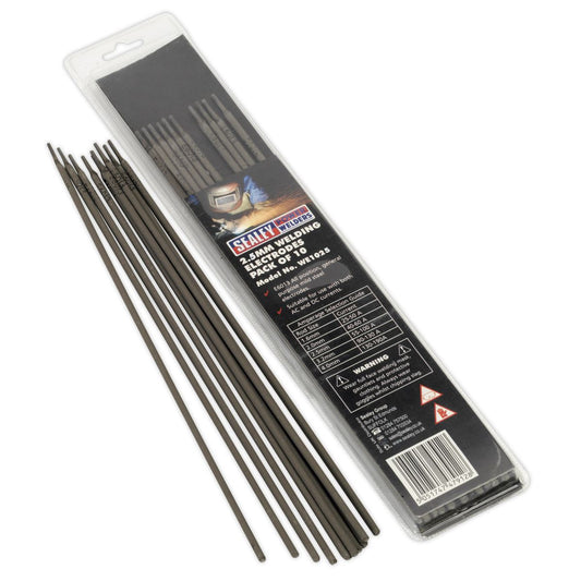 Sealey Welding Electrode 2.5 x 300mm Pack of 10 WE1025