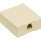 Valueline Telecom wall box RJ11 female ivory
