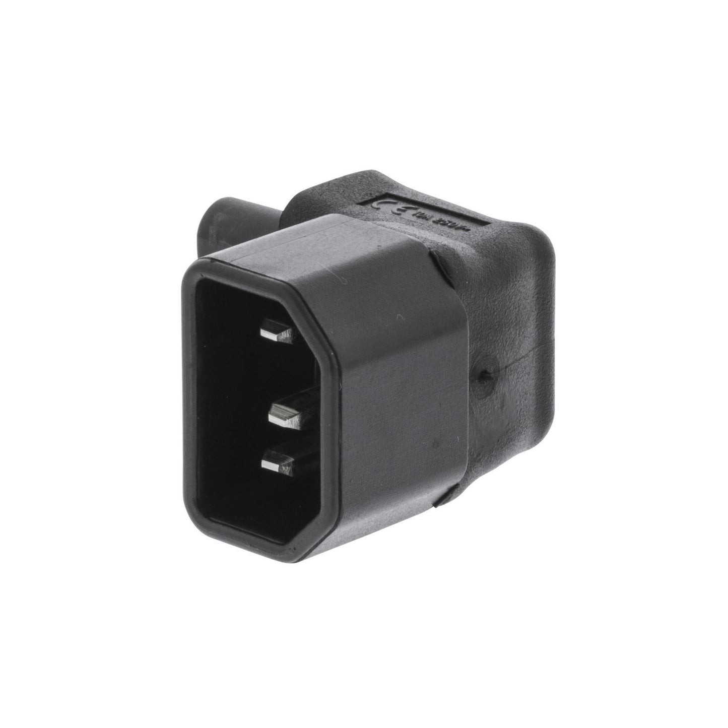 Valueline Power Plug Male to Female Polyvinylchloride (PVC) Black VLEP11911B
