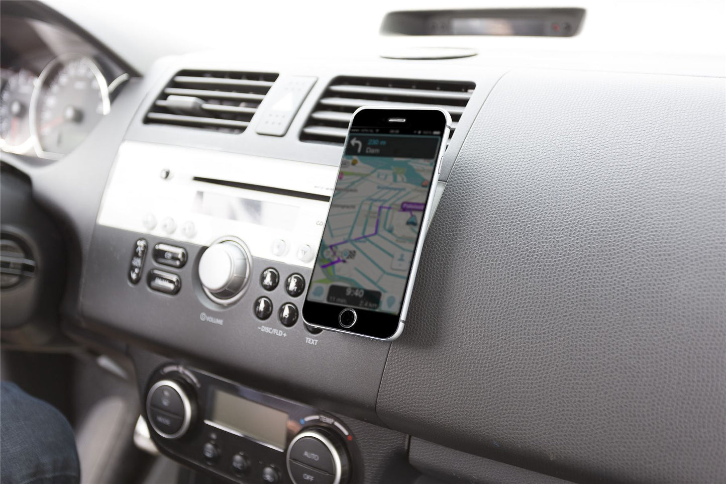 Konig Smartphone Car Mount Sticker 360° Rotation Black