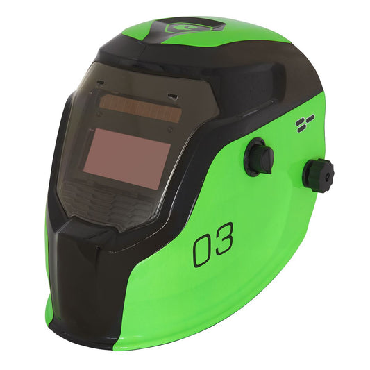 Sealey Welding Helmet Auto Darkening - Shade 9-13 - Green PWH3