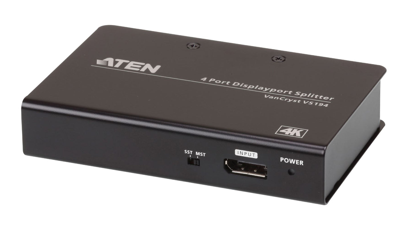 Aten 2-Port DisplayPort Splitter/Extender 2 Way 4K 1080p for PC/Media Player
