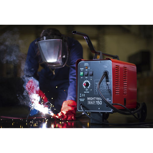 Sealey Professional Gas/No-Gas MIG Welder 150Amp 230V MIGHTYMIG150