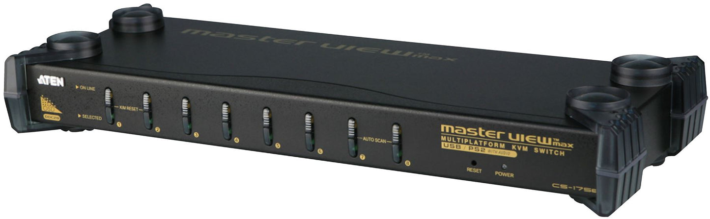 Aten 8-Port KVM Switch Black CS1758Q9-AT-G
