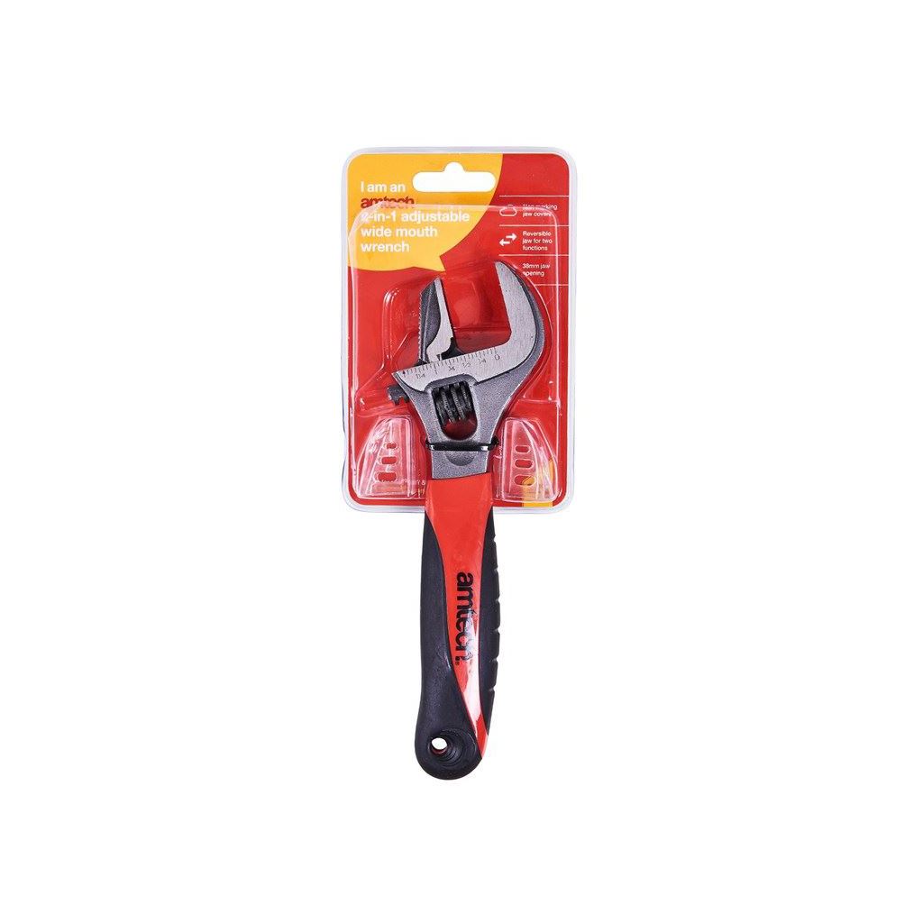 Amtech 2-In-1 Adjustable Wide Mouth Wrench - C1678
