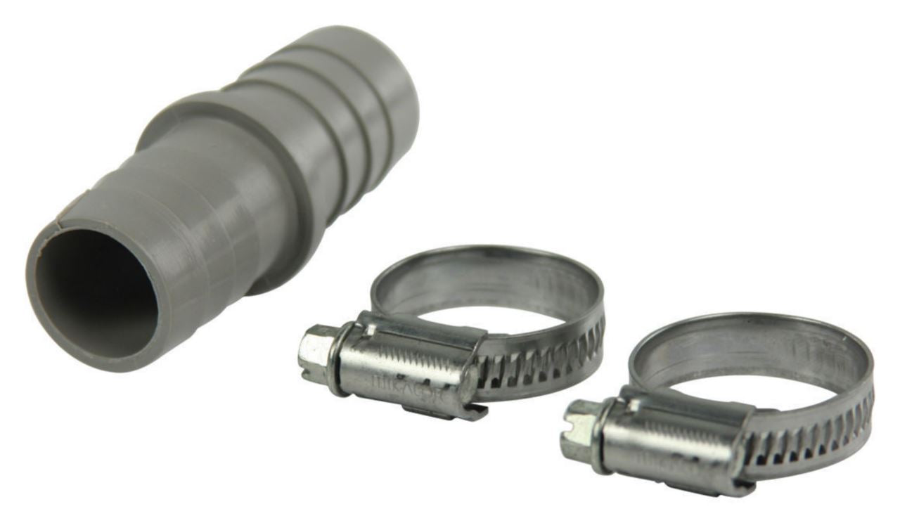 HQ Extension piece + 2 hose clips (16 to 27 mm) 22 x 22 mm