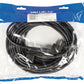 Valueline Power cable Schuko angled male to IEC-320-C13 angled 10m black