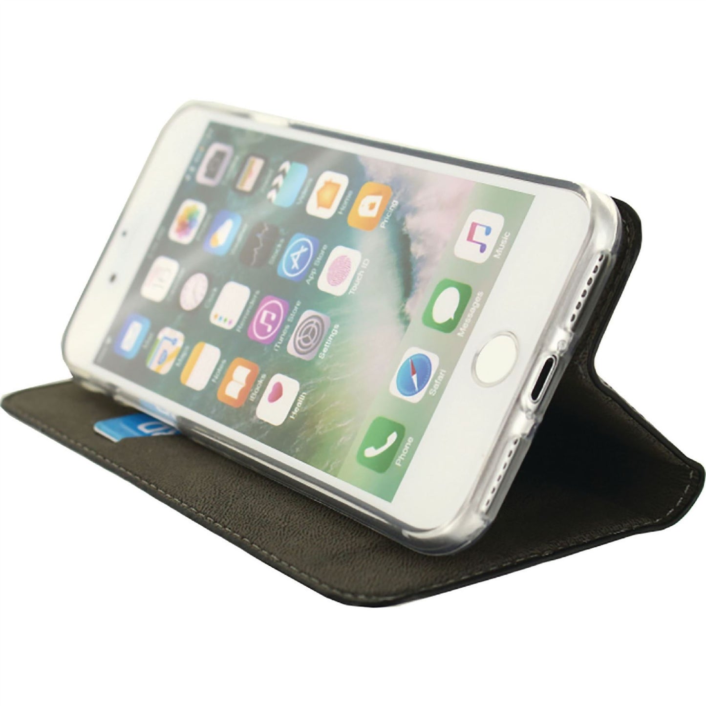 Mobilize Smartphone Gelly Wallet Book Case Apple iPhone 7 Black