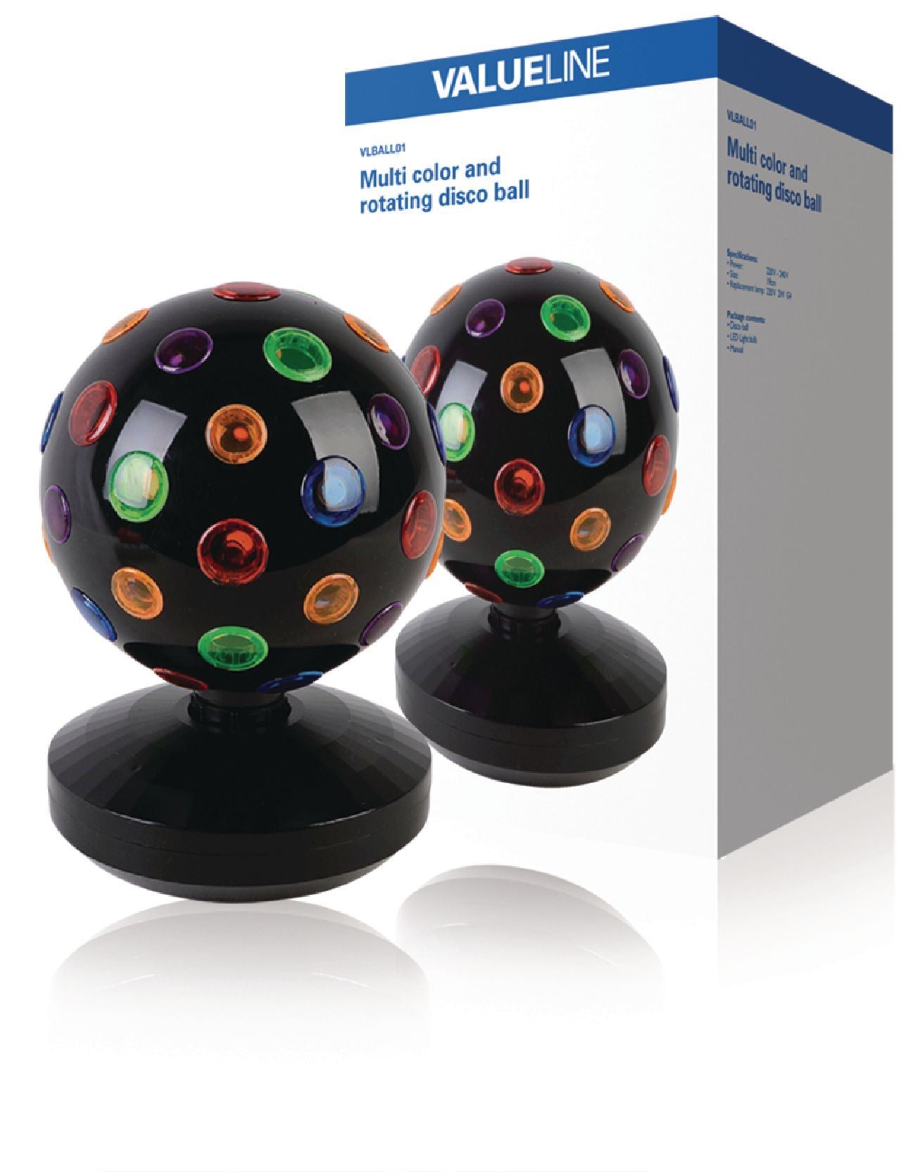 Valueline Multicolour Disco Ball Mood Lamp VLBALL01