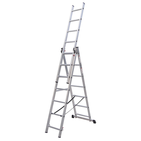 Sealey Aluminium Extension Combination Ladder 3x7 EN 131 ACL307