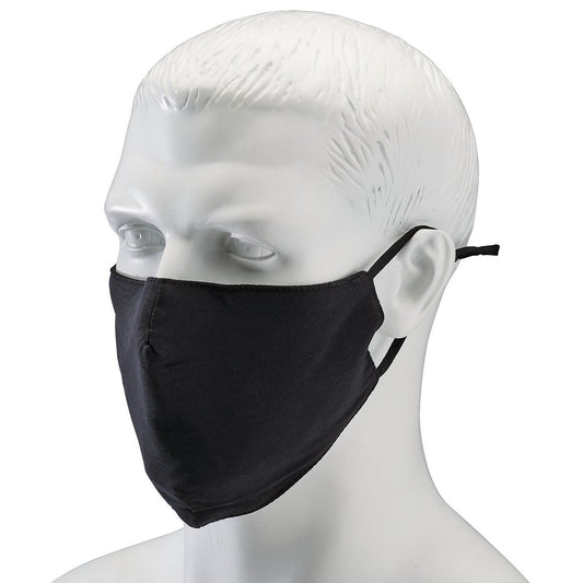 Draper Fabric Reusable Face Masks, Black (Pack of 2) FCMB (94701)