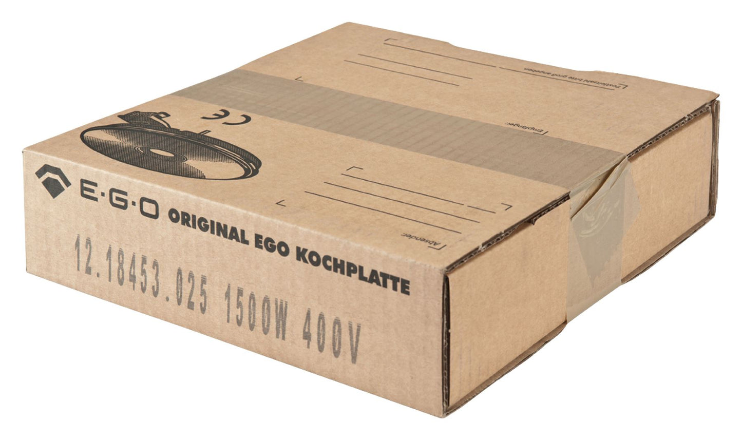 E.G.O. Hot plate 180mm with 8 mm stainless steel spillring and screw connection