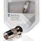 Konig Antenna adapter F male to coax female x1 metal