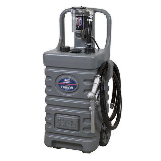 Sealey Mobile Dispensing Tank 55L with Diesel Pump - Grey DT55GCOMBO1