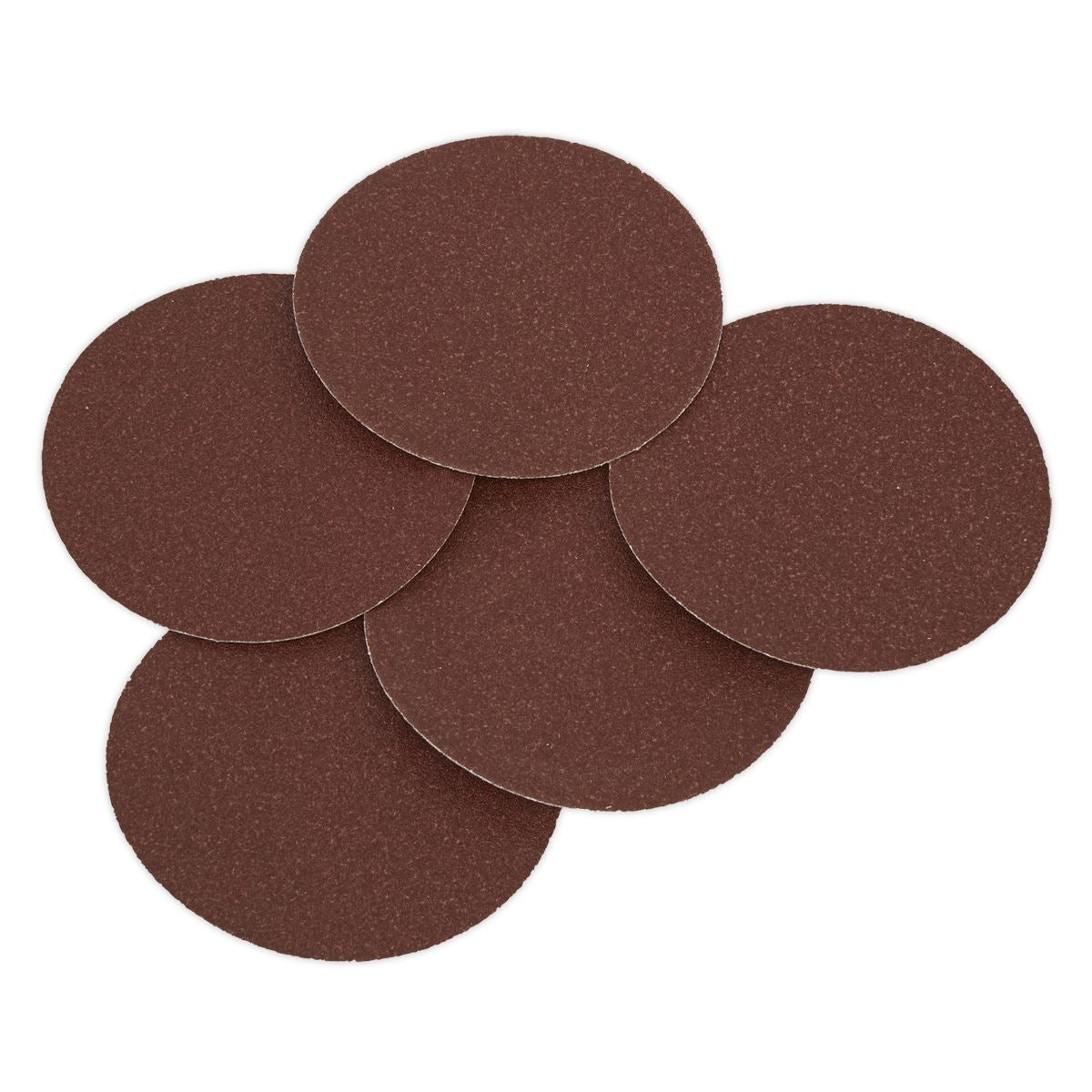 Sealey Sanding Disc 125mm 80Grit Adhesive Backed Pack of 5 SSD01