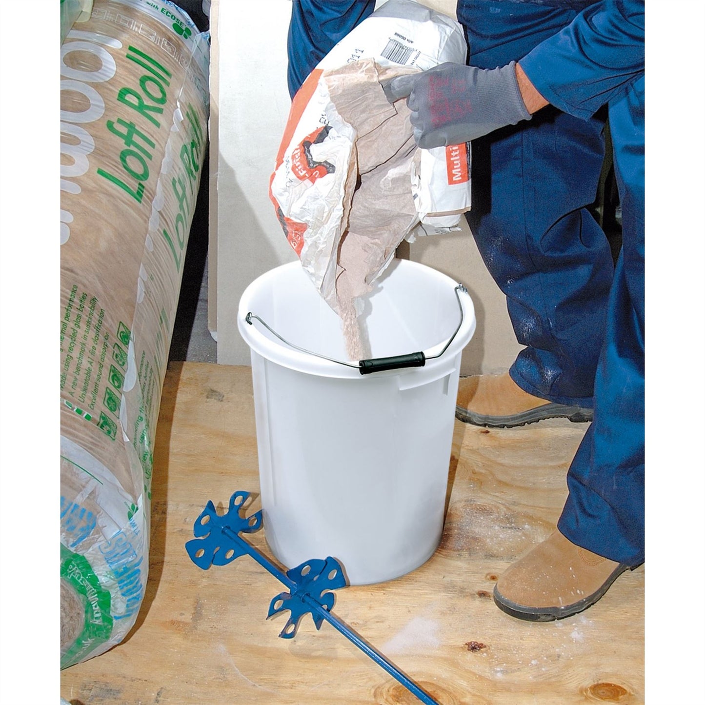 Draper 1x 25l Plasterers Mixing Bucket Garage Professional Standard Tool 12100
