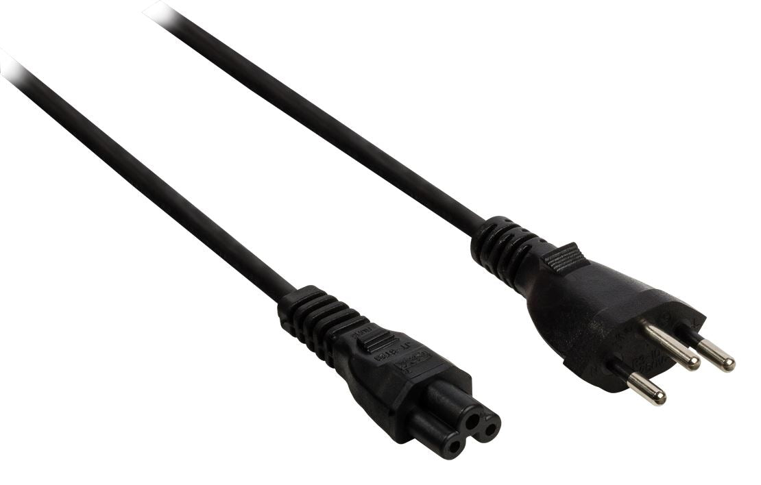 Valueline Power cable Swiss plug male to IEC-320-C5 5m black