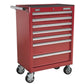 Sealey Rollcab 7 Drawer with Ball Bearing Slides - Red AP33479