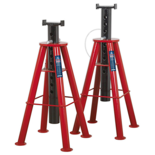 Sealey Axle Stands (Pair) 10 tonne Capacity per Stand High Level AS10H