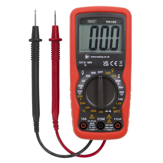 Sealey Professional Digital Multimeter - 6-Function TM100