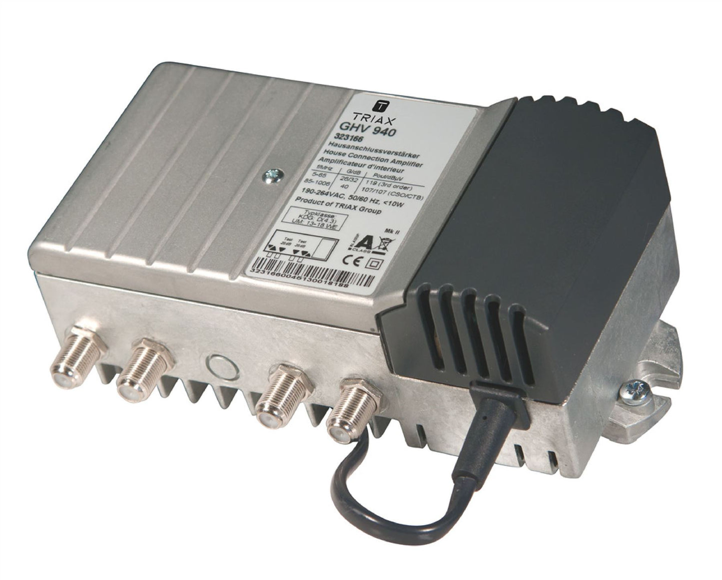 Triax Amplifier 40 dB 47-1006 MHz 1 T323166